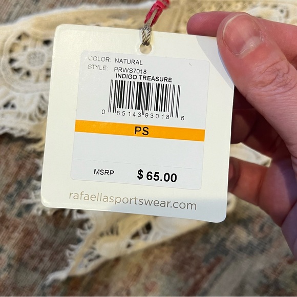 Bohemian Crochet and Lace Tunic- Size Petite Small - Picture 5 of 5